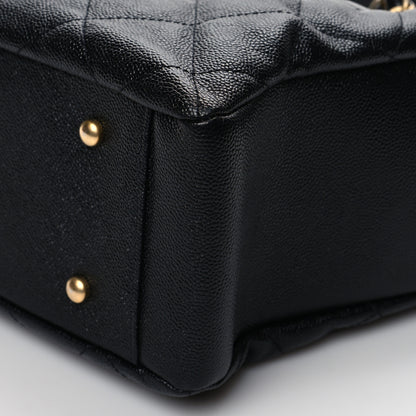 Chanel Caviar Quilted Small Shopping Tote Black 9 of 9