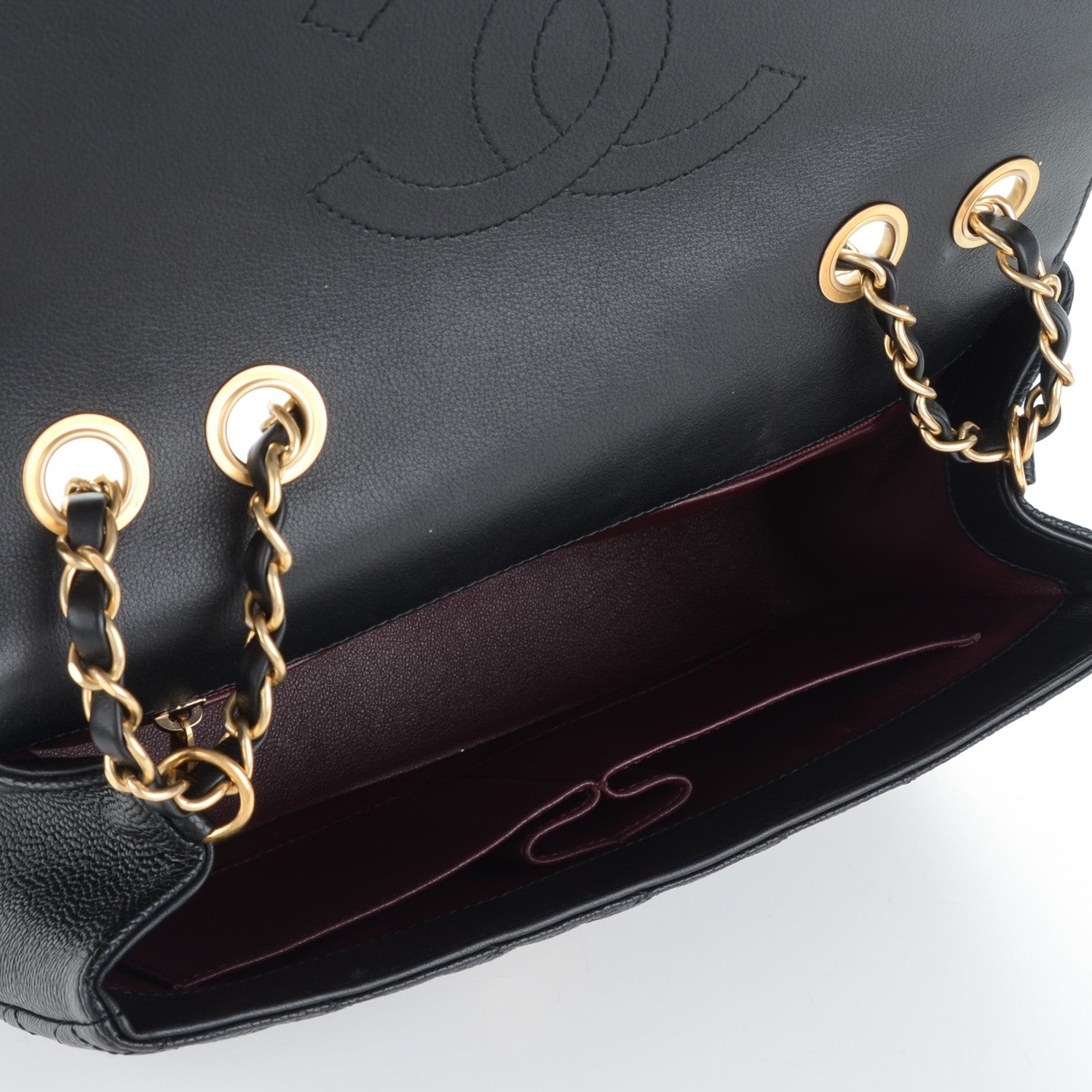 Chanel Caviar Quilted Medium CC Filigree Flap Black 5 of 7