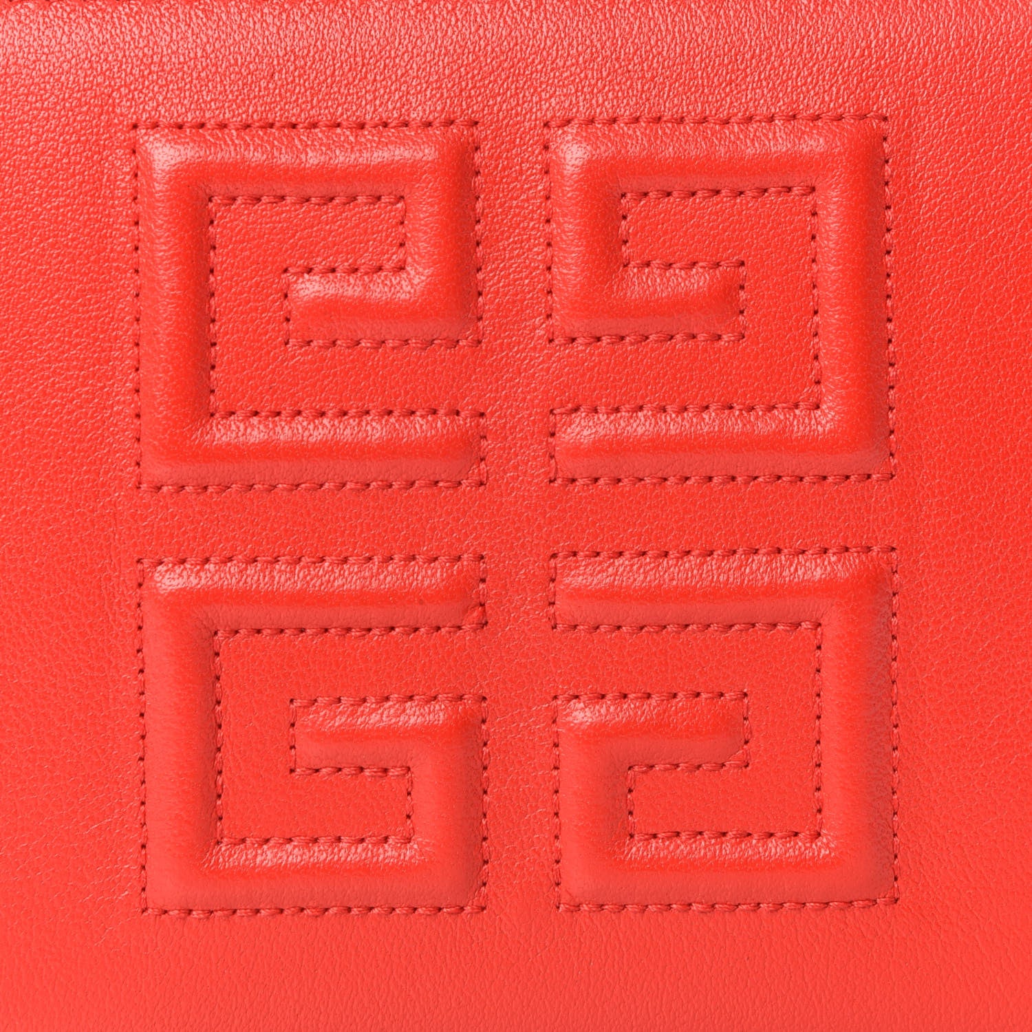 Givenchy Lambskin Logo Zip Around Wallet Red 8 of 8