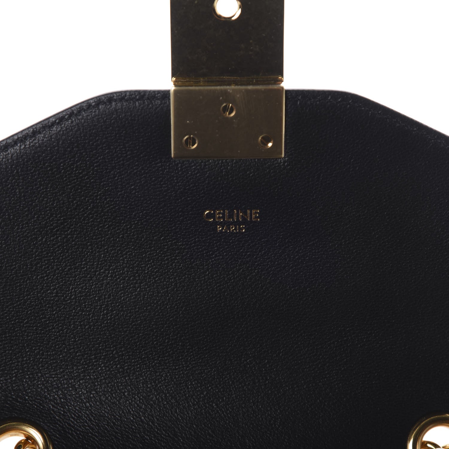 Celine Shiny Calfskin Small C Bag Black 9 of 10