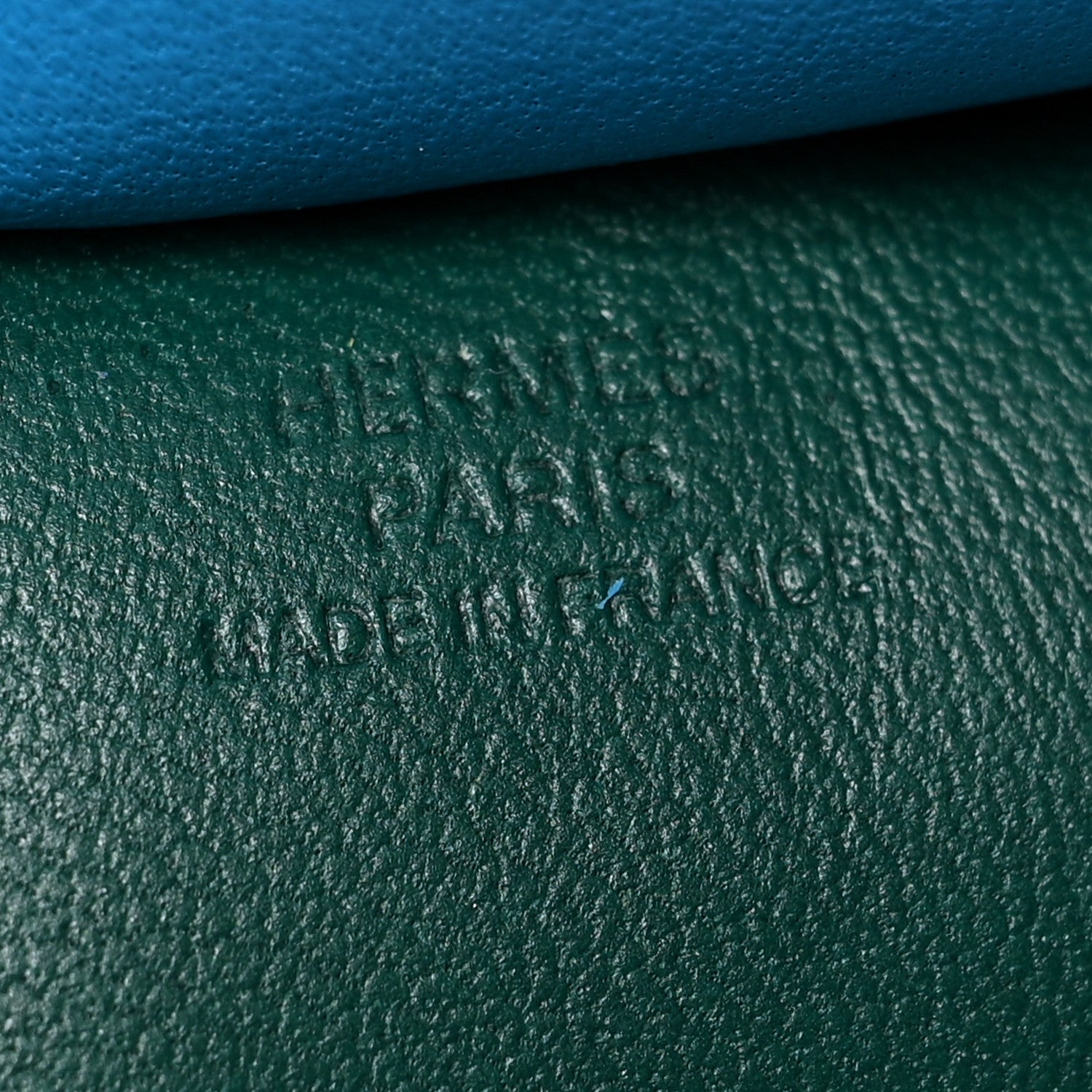 Hermes Milo Lambskin Grigri Rodeo Horse Bag Charm GM Malachite Bleu Zanzibar Lime 4 of 4
