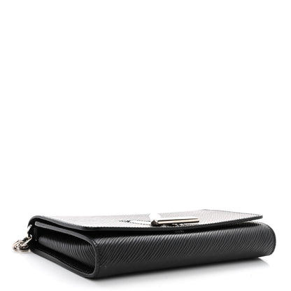 Louis Vuitton Epi Twist Chain Wallet Black 4 of 12