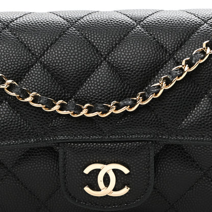 Chanel Caviar Quilted Glasses Case With Chain Black 9 of 12