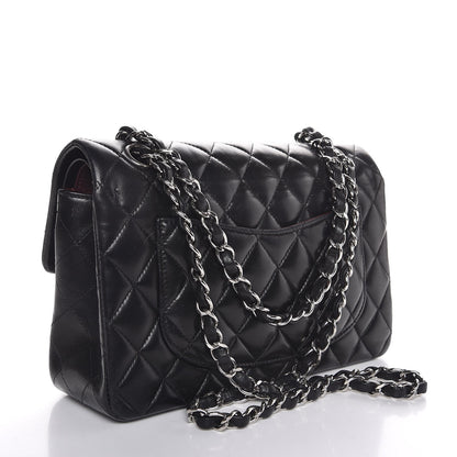 Chanel Lambskin Quilted Small Double Flap Black 3 of 11