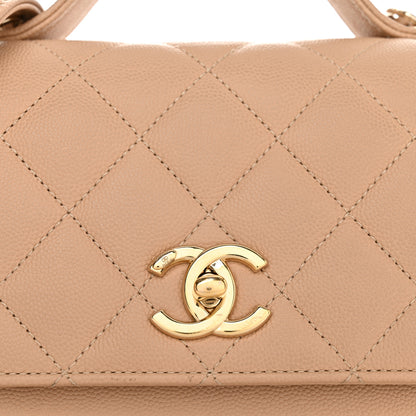 Chanel Caviar Quilted Small Business Affinity Flap Beige 8 of 10