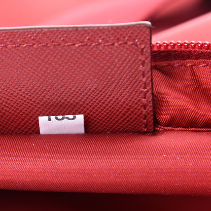 Prada Nylon Vela Flat Messenger Bag Fuoco 6 of 9