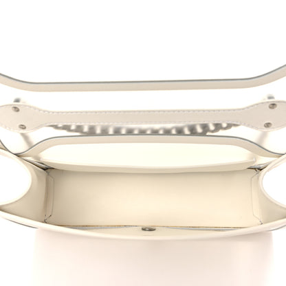 Alexander McQueen Polyurethane Calfskin Transparent Jeweled Knuckle Satchel Clear White 5 of 9
