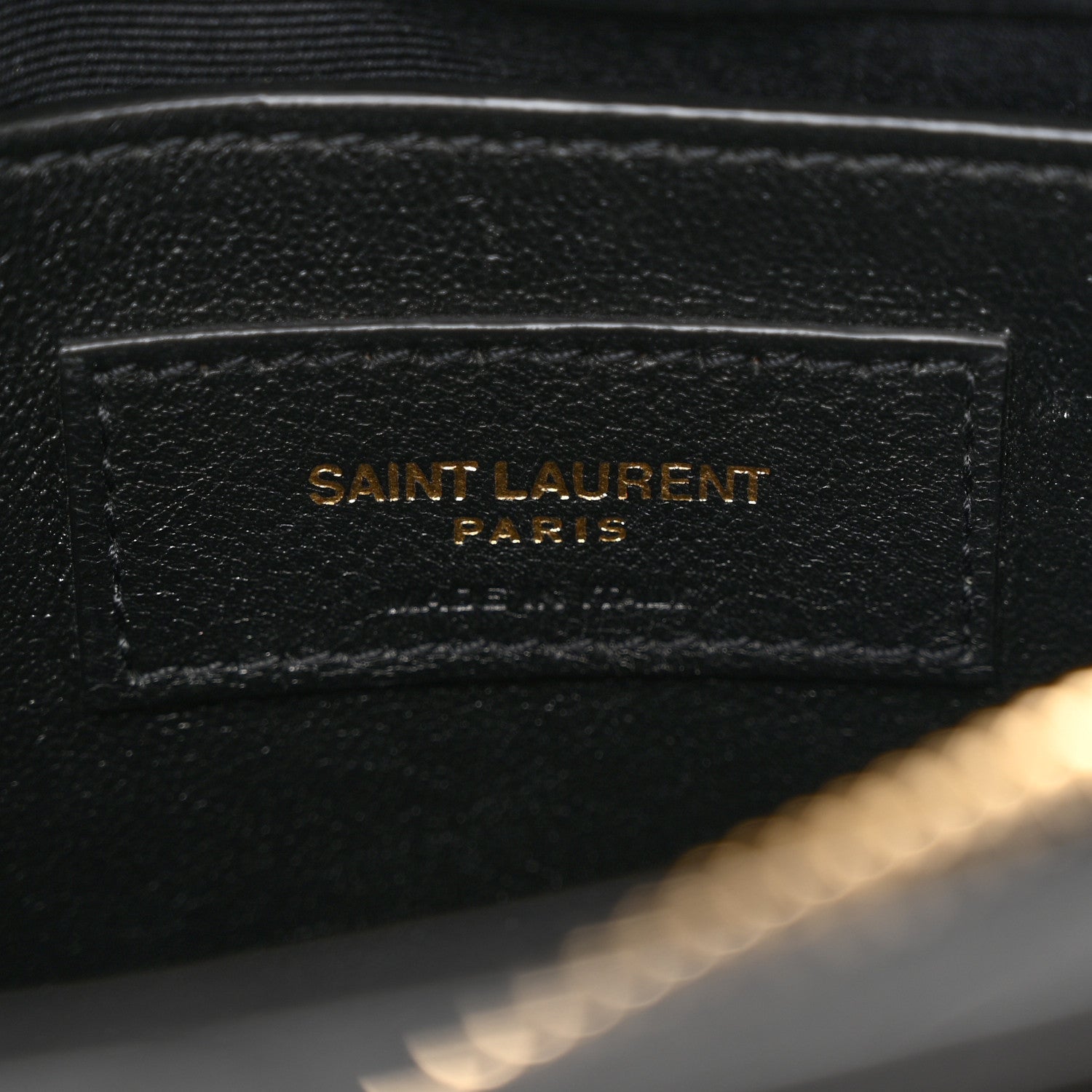 Saint Laurent Calfskin Y Quilted Monogram Small Loulou Chain Satchel Black 7 of 18