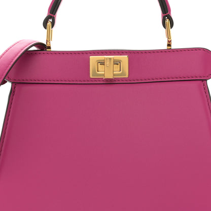 Fendi Shiny Nappa Petite Peekaboo I SEE U Satchel Magenta 8 of 10