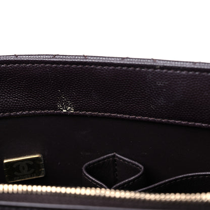 Chanel Caviar Quilted Small Coco Handle Flap Dark Brown 10 of 10