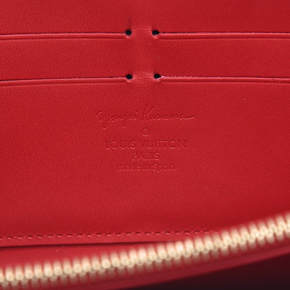 Louis Vuitton Vernis Kusama Infinity Dots Zippy Wallet Red 6 of 8
