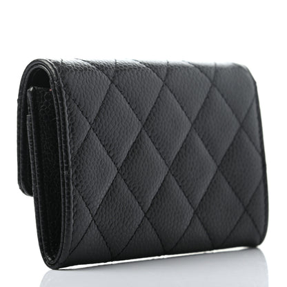 Chanel Caviar Quilted Flap Card Holder Black 3 of 8