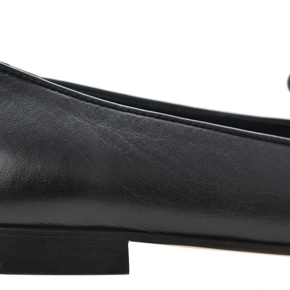 Chanel Lambskin Pearl CC Loafers 37 Black 14 of 17