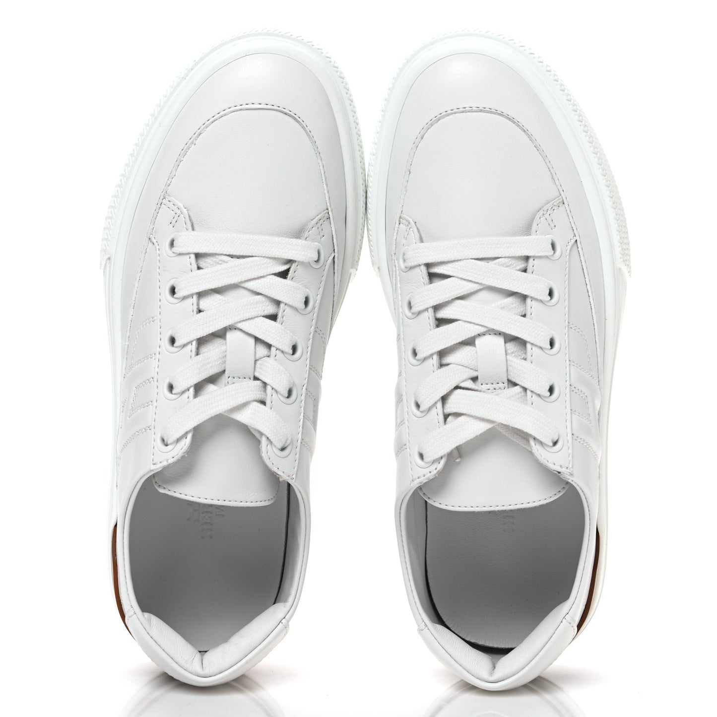 Calfskin Deep Sneakers 36 White Naturel