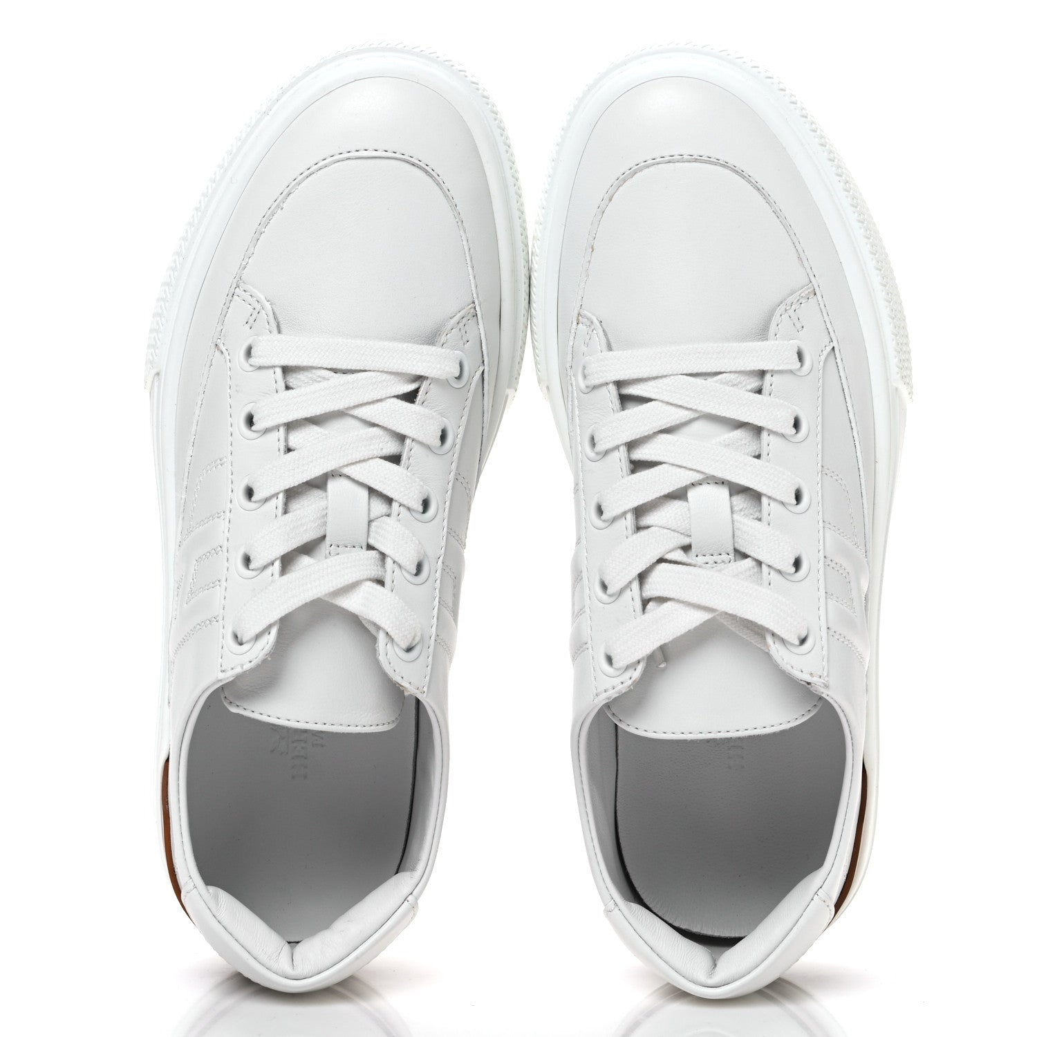 Hermes Calfskin Deep Sneakers 36 White Naturel 2 of 7