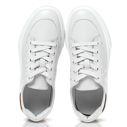 Hermes Calfskin Deep Sneakers 36 White Naturel 2 of 7