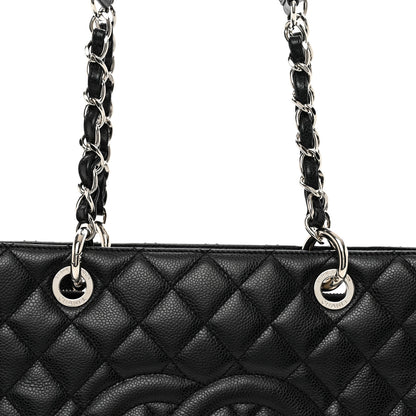 Chanel Caviar Quilted Grand Shopping Tote GST Black 5 of 10