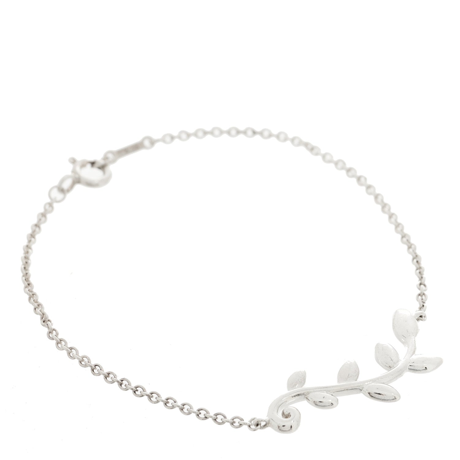 Tiffany Sterling Silver Paloma Picasso Olive Leaf Vine Bracelet 1 of 3