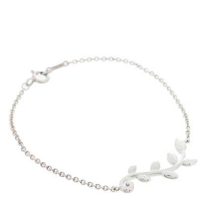 Tiffany Sterling Silver Paloma Picasso Olive Leaf Vine Bracelet 1 of 3