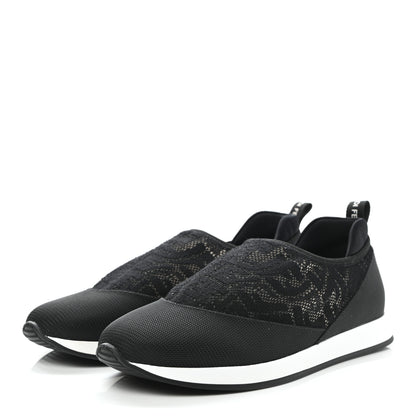 Fendi X SARAH COLEMAN Mesh FF Vertigo Runner Slip On Sneakers 37 Black 3 of 8
