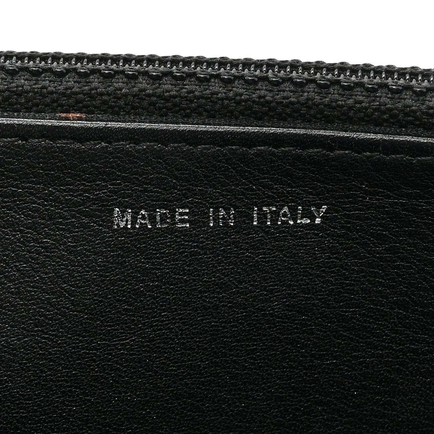 Glazed Calfskin Boy Wallet On Chain WOC Black