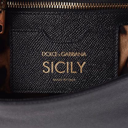 Dolce & Gabbana Dauphine Medium Miss Sicily Satchel Black 8 of 8