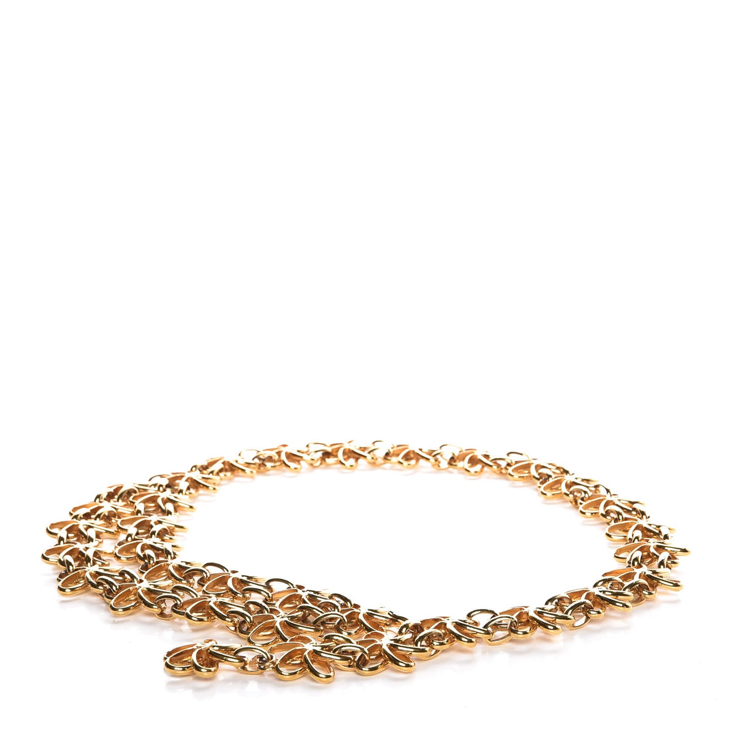Floral Chain Belt Gold