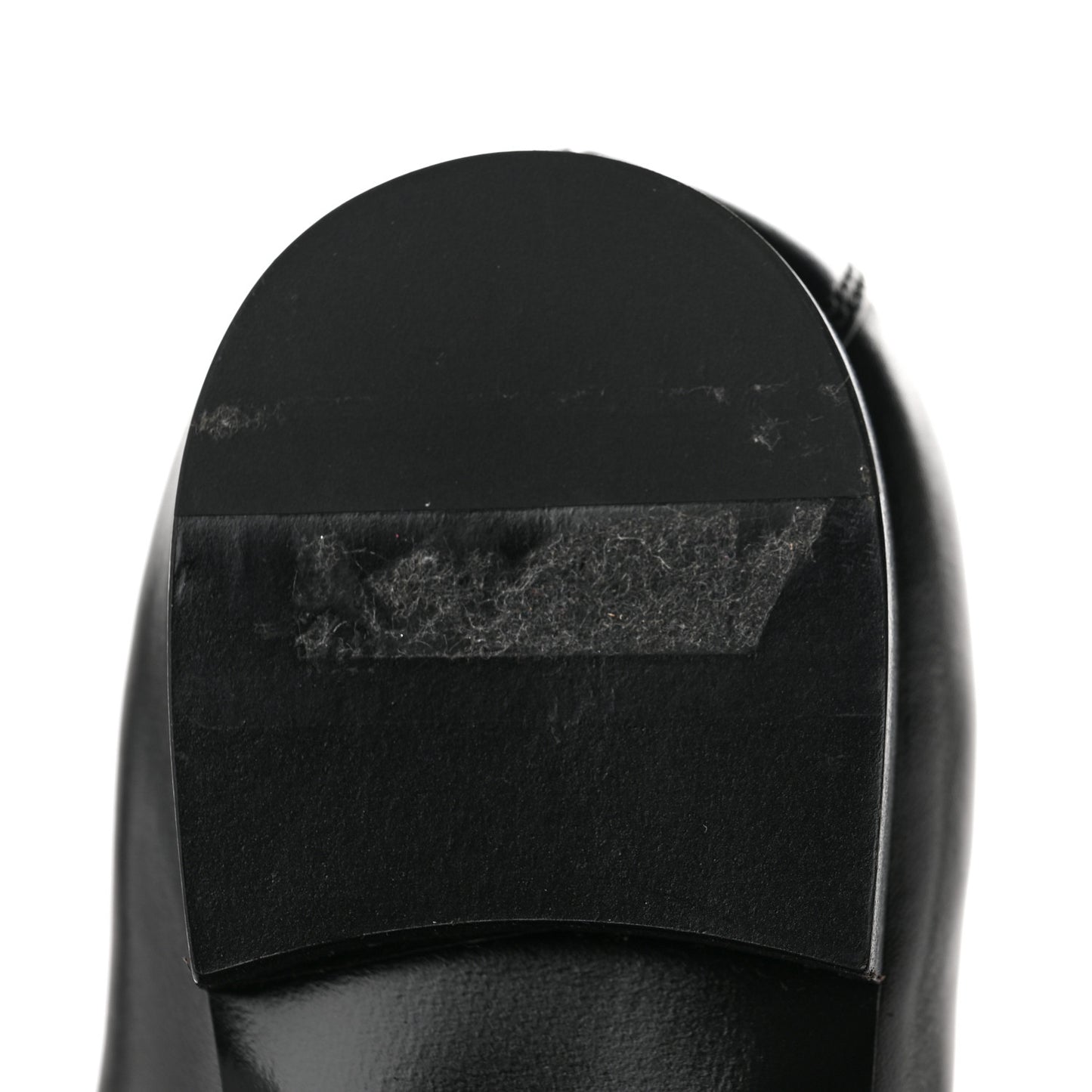 Calfskin Upper Case Flat Loafer 38 Black