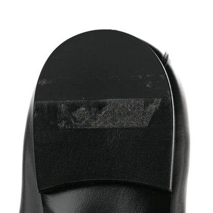 Louis Vuitton Calfskin Upper Case Flat Loafer 38 Black 8 of 9