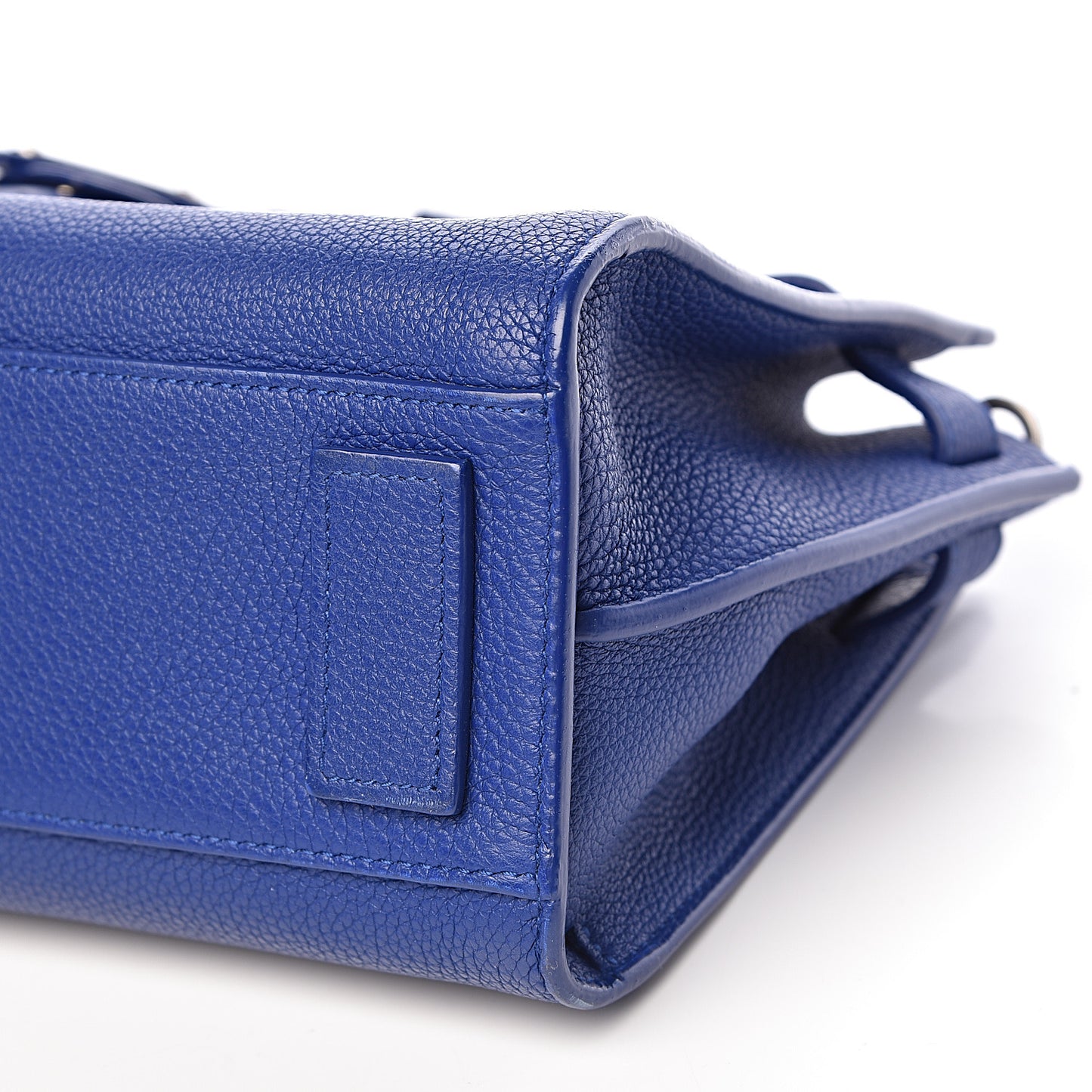 Grained Calfskin Nano Supple Sac De Jour Flash Blue