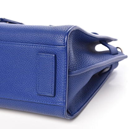 Saint Laurent Grained Calfskin Nano Supple Sac De Jour Flash Blue 6 of 10