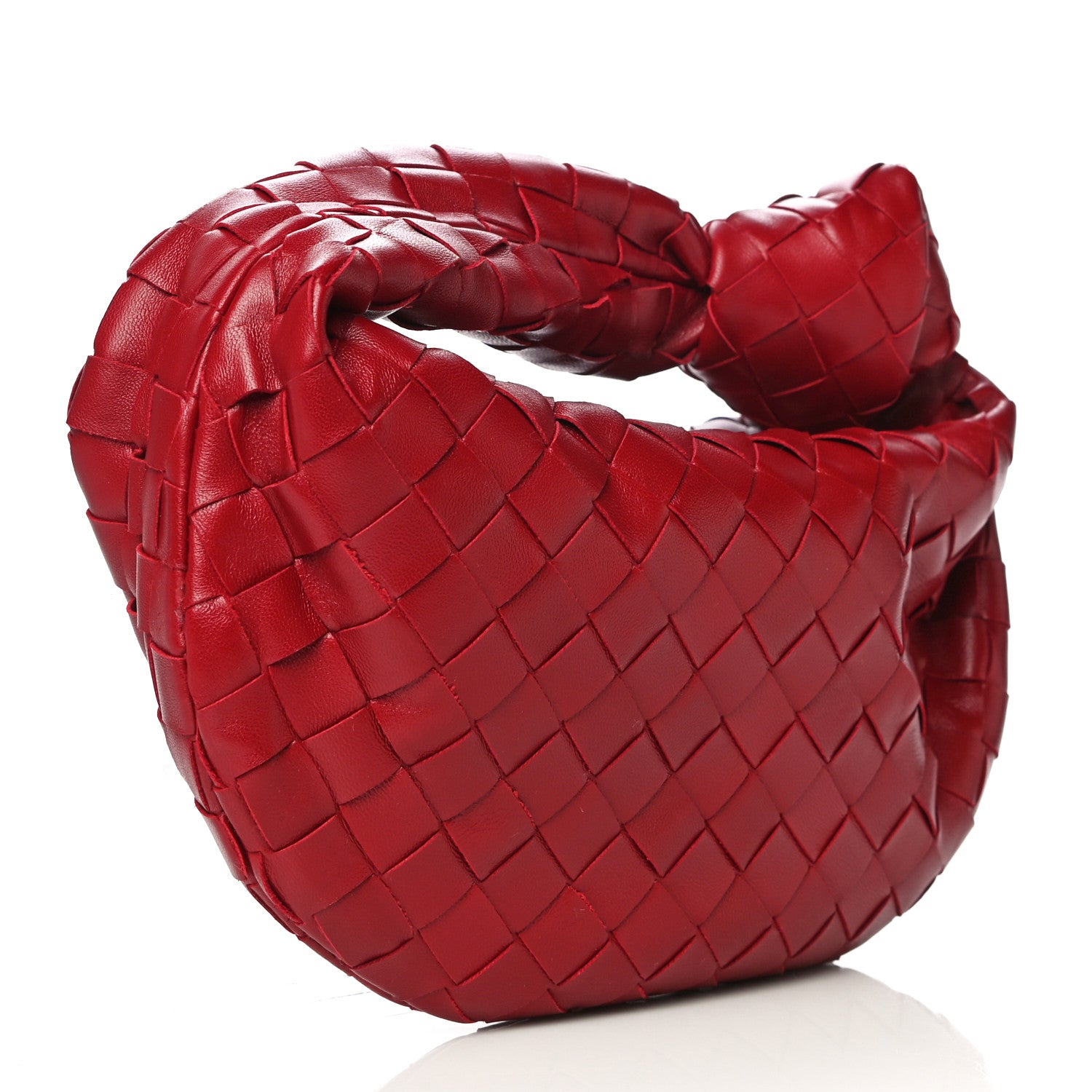 Bottega Veneta Nappa Intrecciato Mini Jodie Dark Red 3 of 11