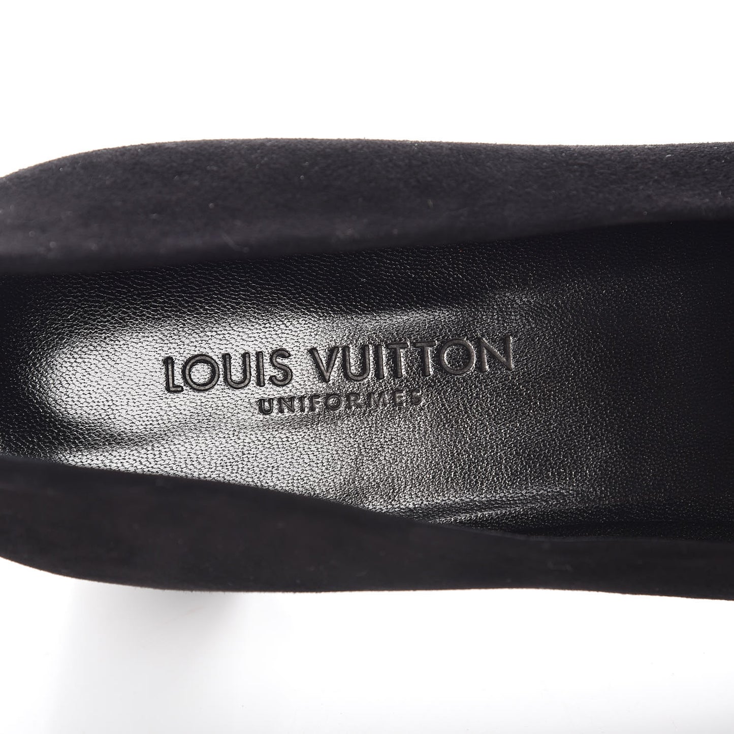 Suede Uniformes Pump 40 Black