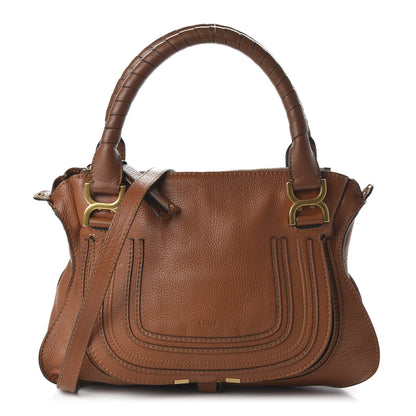 Chloe Calfskin Medium Marcie Satchel Tan 1 of 10