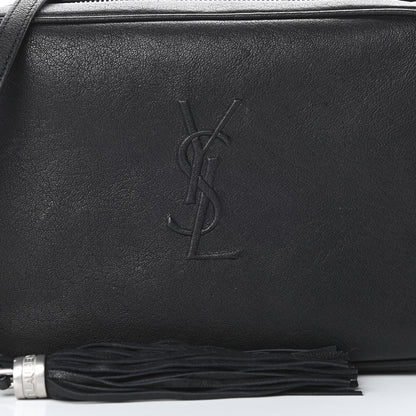 Saint Laurent Lambskin Monogram Small Lou Camera Bag Black 8 of 13