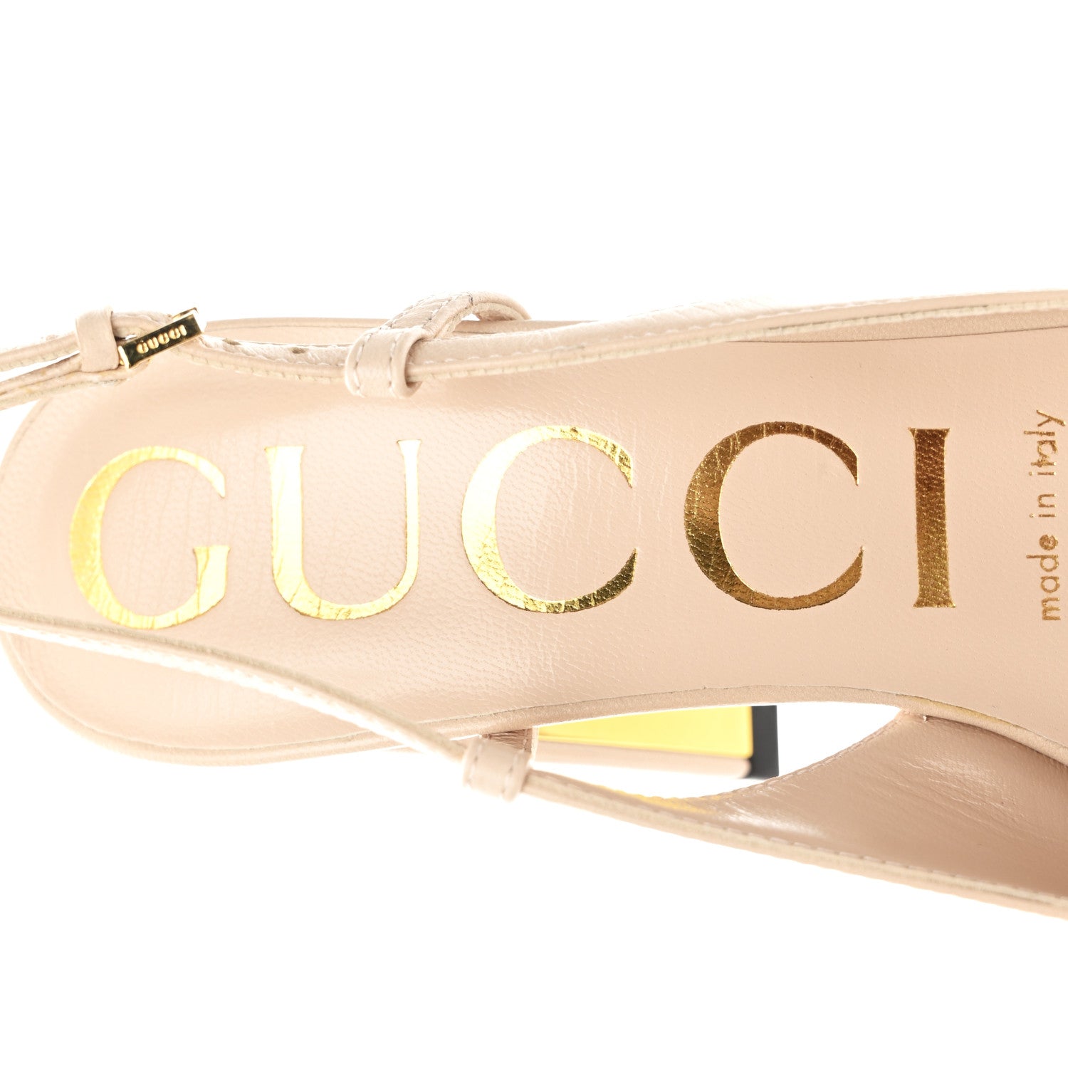 Gucci Malaga Kid Horsebit 75mm Slingback Pumps 35 Skin Rose 8 of 9