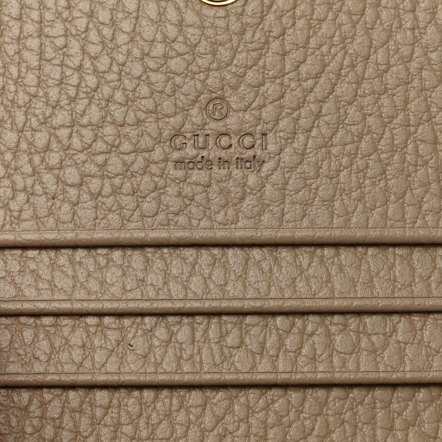 Gucci Dollar Calfskin GG Supreme Monogram GG Marmont Card Case Beige Mystic White Oatmeal 6 of 7