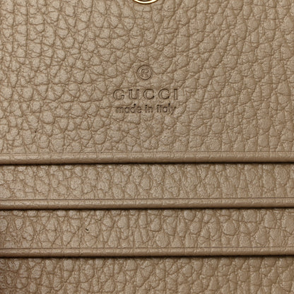Gucci Dollar Calfskin GG Supreme Monogram GG Marmont Card Case Beige Mystic White Oatmeal 6 of 7