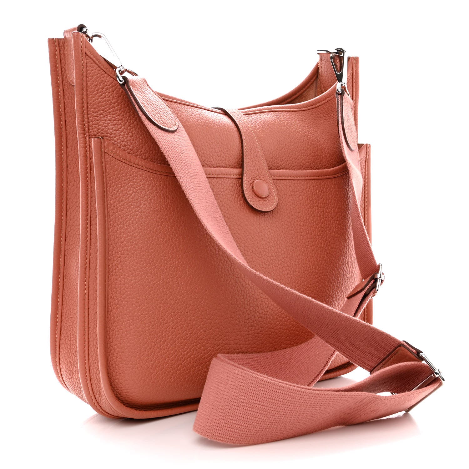 Hermes Taurillon Clemence Evelyne III PM Crevette 3 of 10