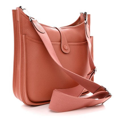 Hermes Taurillon Clemence Evelyne III PM Crevette 3 of 10