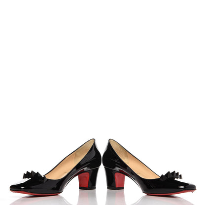 Christian Louboutin Patent Pyramidame 45 Pumps 39.5 Black 6 of 10