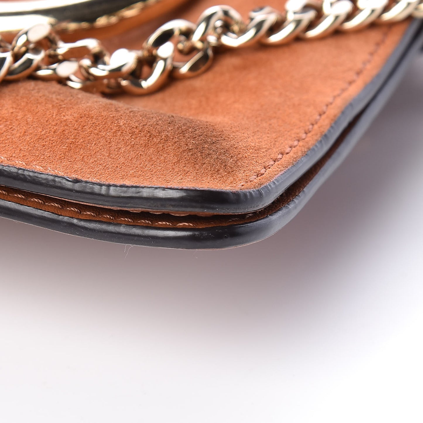 Python Suede Mini Faye Bracelet Bag Tannish Red