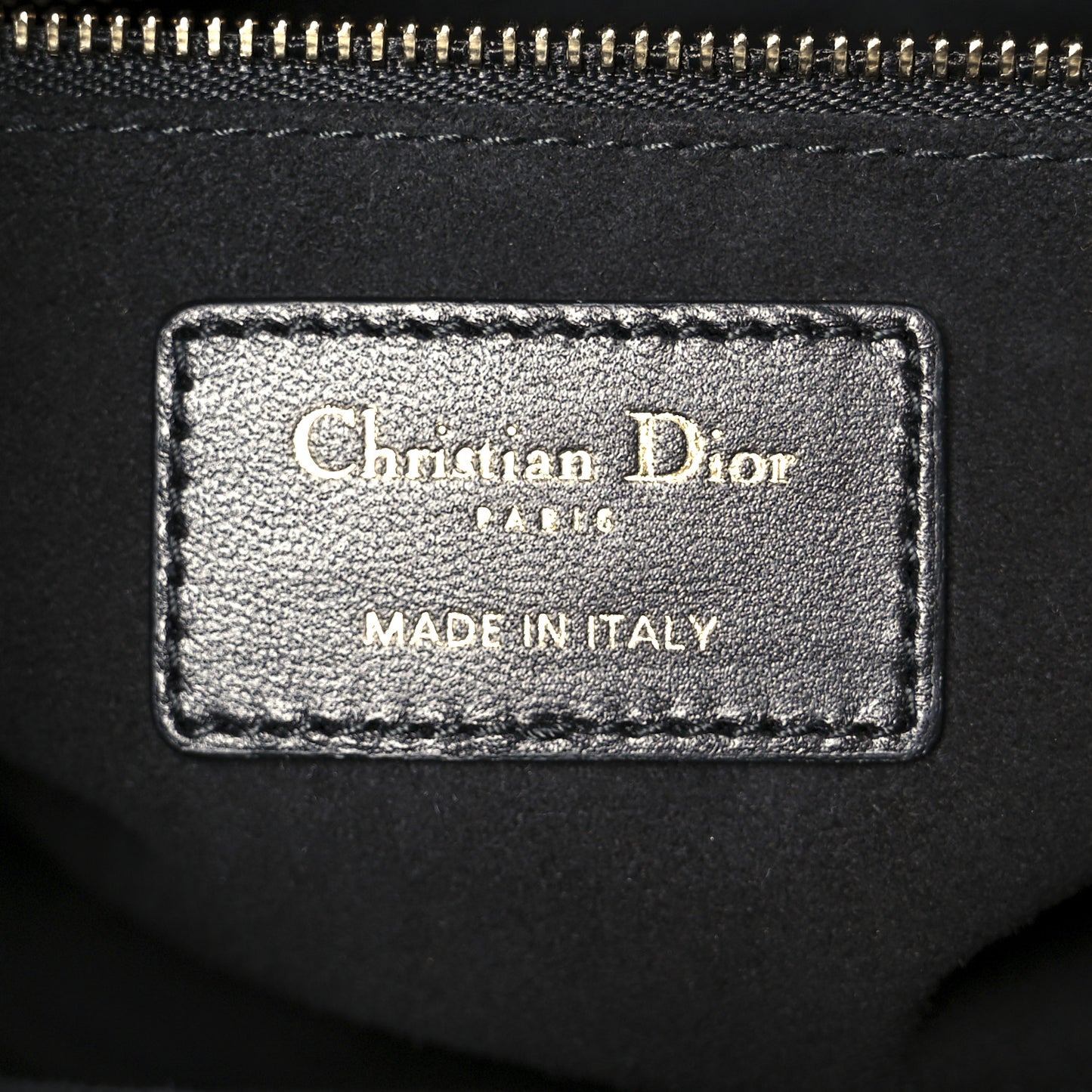 Lambskin Cannage Medium Lady Dior Black