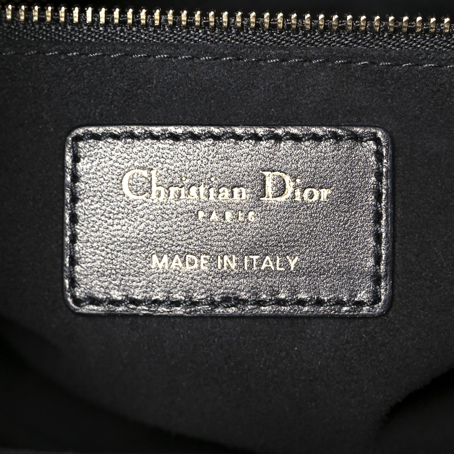 Christian Dior Lambskin Cannage Medium Lady Dior Black 6 of 10