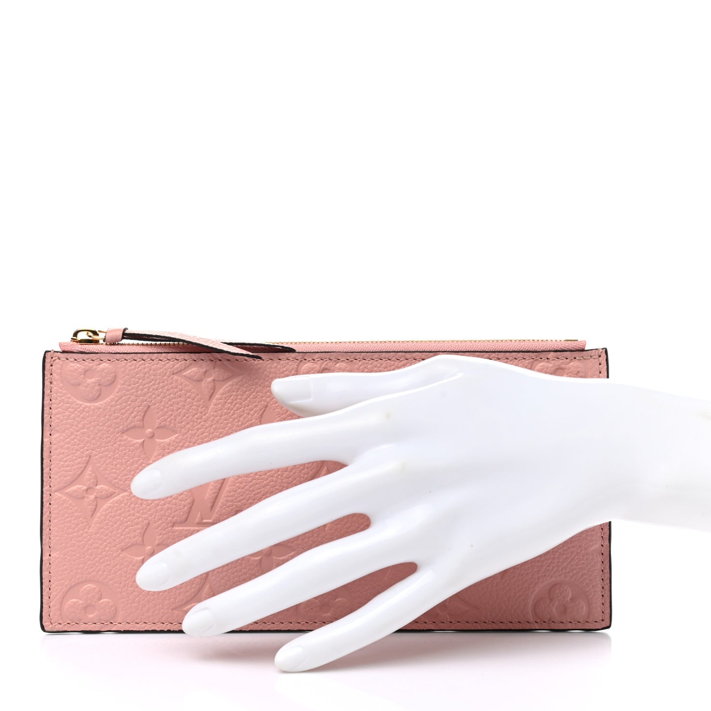 Empreinte Felicie Chain Wallet Zippered Insert Rose Poudre