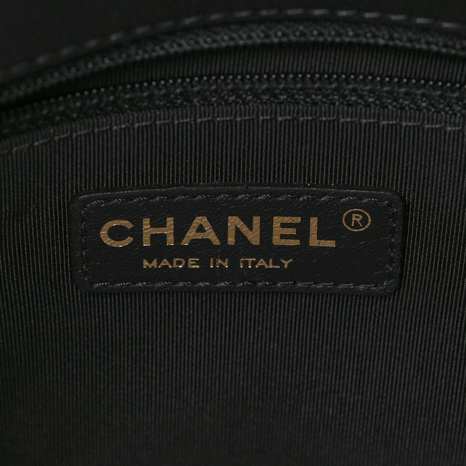 Chanel Calfskin Quilted Medium Graphic Flap Beige Black 6 of 10