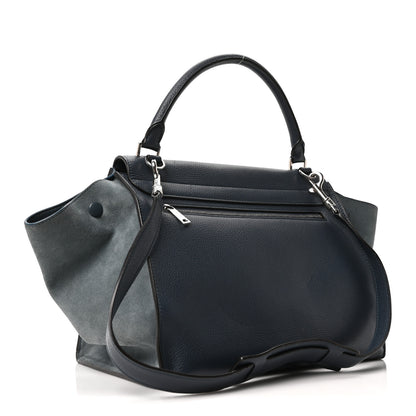 Celine Drummed Calfskin Suede Medium Trapeze Orage 3 of 10