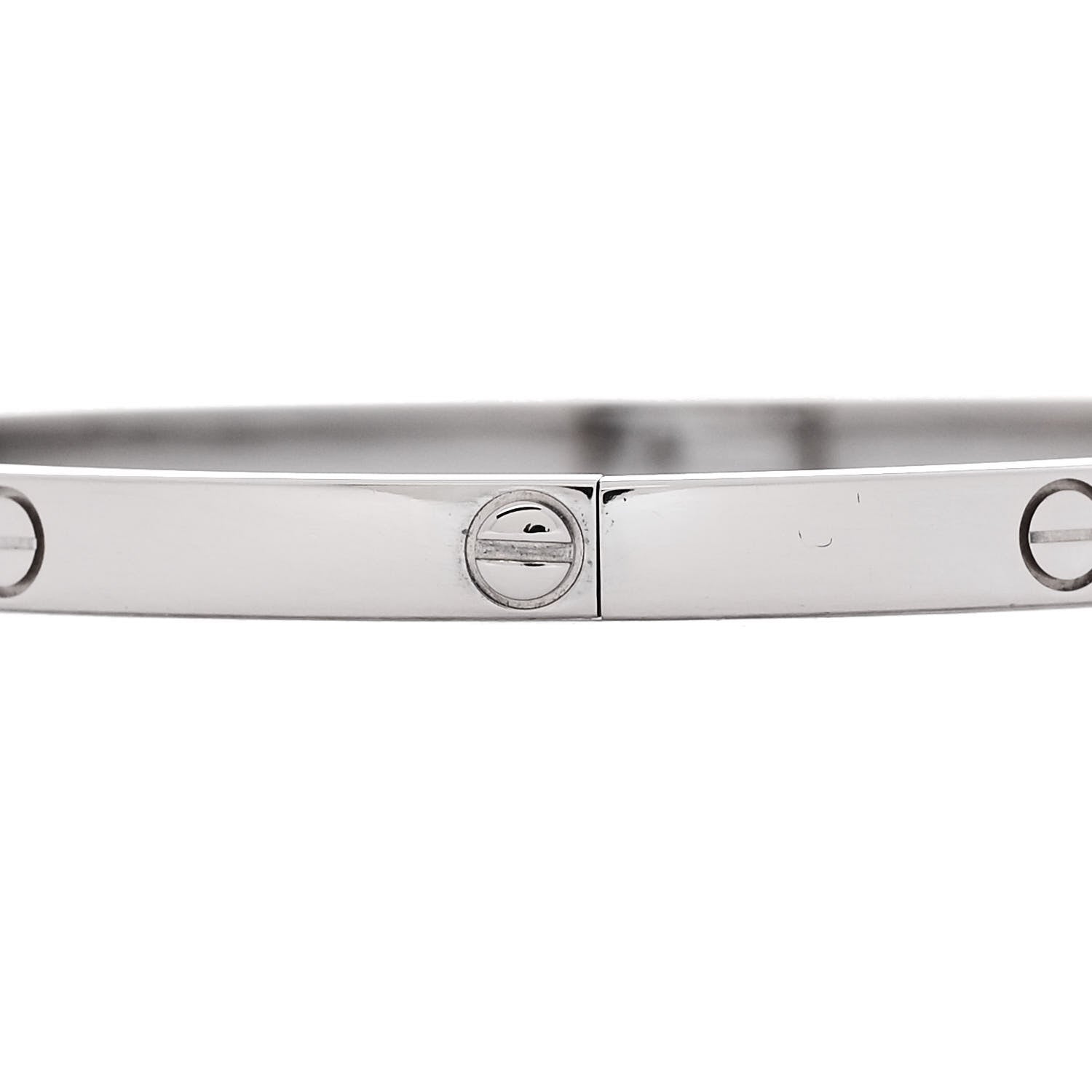 Cartier 18K White Gold Small LOVE Bracelet 17 4 of 8