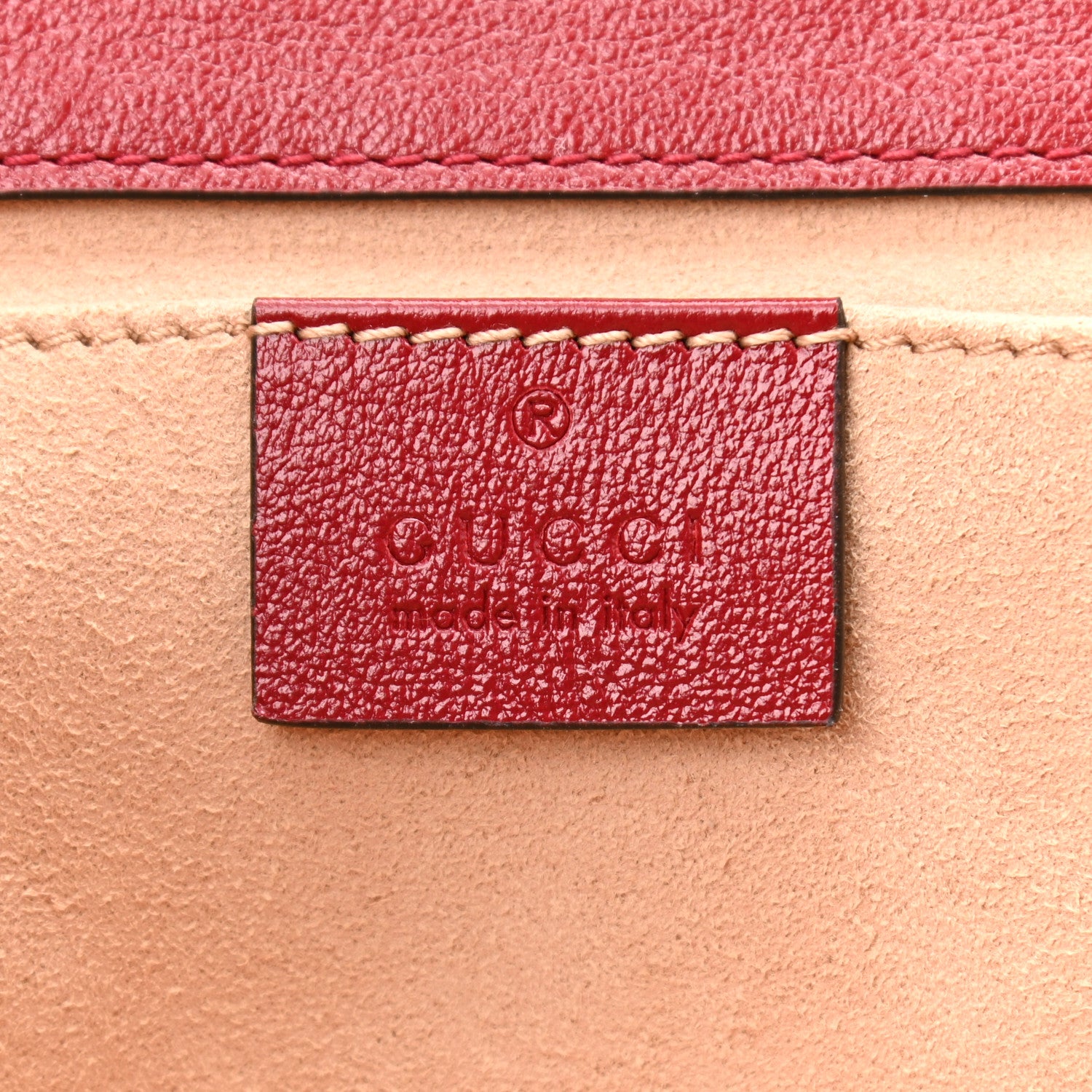 Gucci Monogram Azalea Calfskin Matelasse Diagonal Mini GG Marmont Shoulder Bag Beige Ebony New Cherry Red 6 of 10