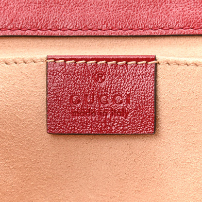 Gucci Monogram Azalea Calfskin Matelasse Diagonal Mini GG Marmont Shoulder Bag Beige Ebony New Cherry Red 6 of 10
